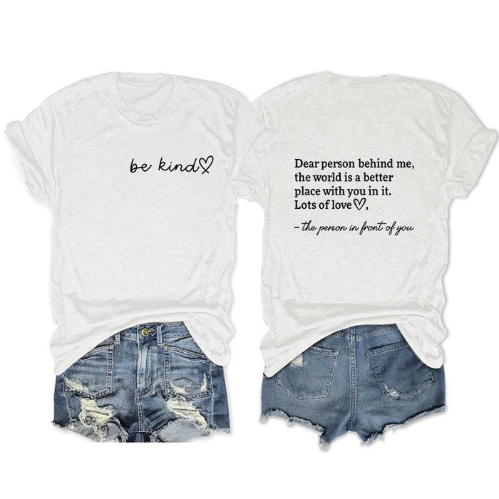 White front chest (black font) / S