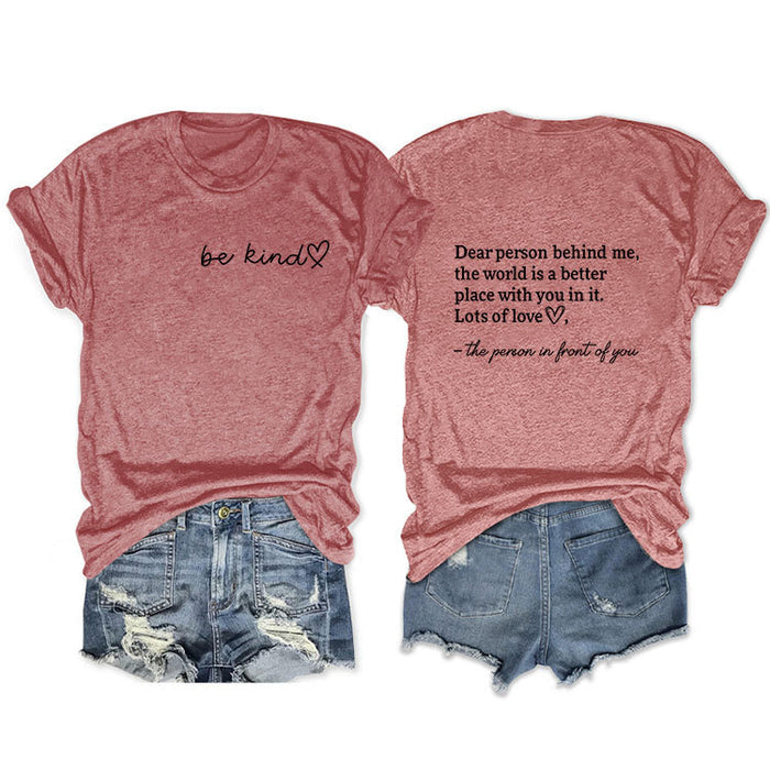 Rose gold front chest (black font) / S