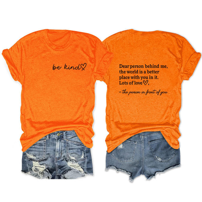 Orange front chest (black font) / S