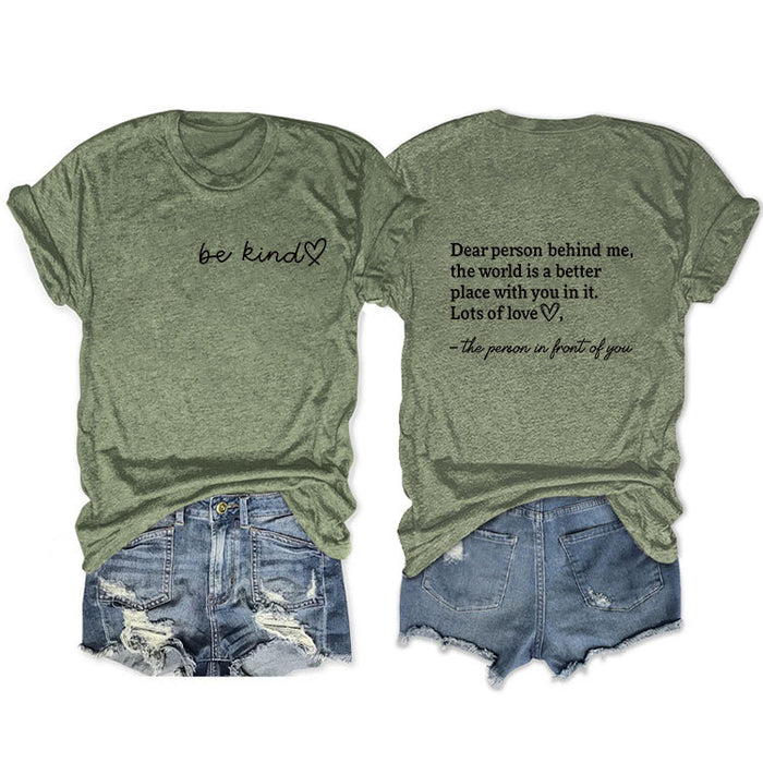 Olive green front chest (black font) / S