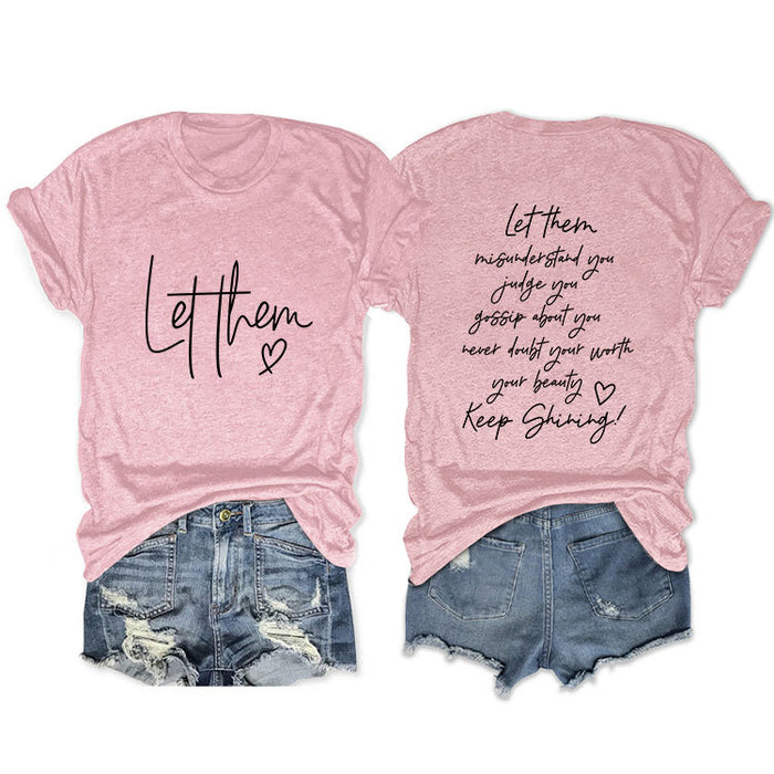 Pink front middle (black font) / S
