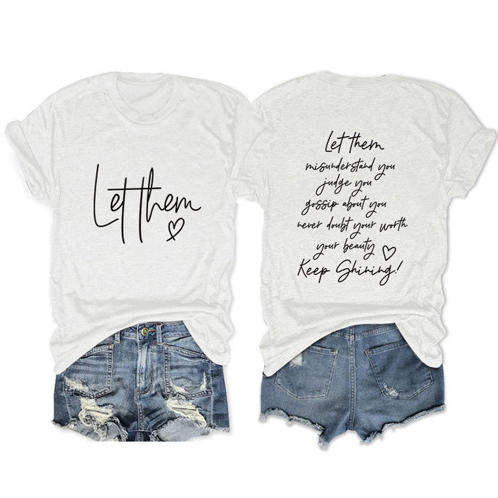 White front middle (black font) / S