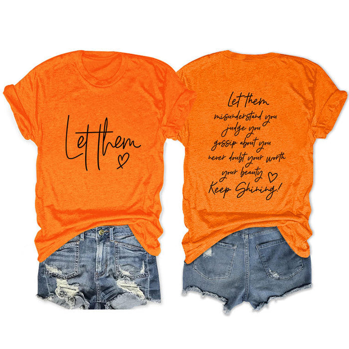 Orange front middle (black font) / S