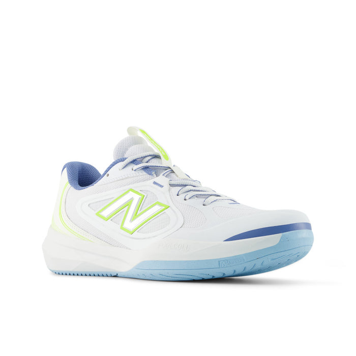 FuelCell 796v5 Pickleball - White with Alkaline Green and Fairweather Blue - Men's