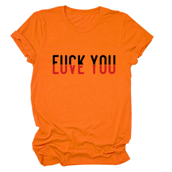 Orange (black letter color picture) / S