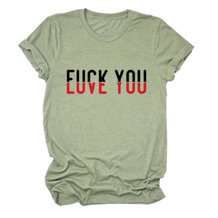 Olive green (black letter color picture) / S