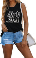 Funny Cactus T-Shirts for Women I'm No Cactus Expert but I Know A Prick When I See One Shirt