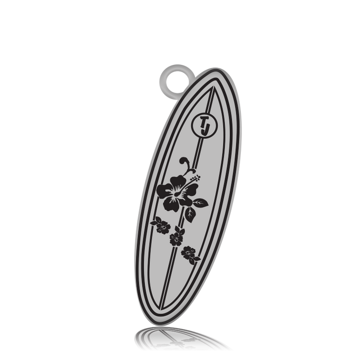 Garnet Stone Bracelet with Ride the Wave Sterling Silver Charm
