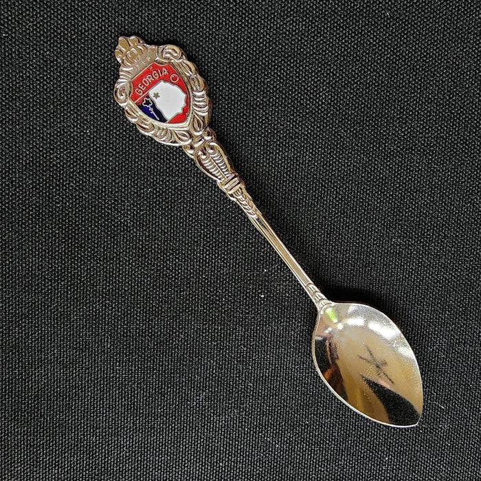 Georgia Peach State Collectible Travel Souvenir Tourist Spoon Vintage 4.75" 12cm