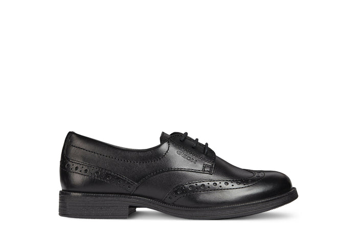 Geox Agata D Lace Up | Black Leather