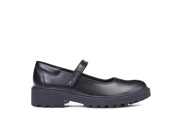 Geox Mary Jane Shoes|Casey|Black Leather