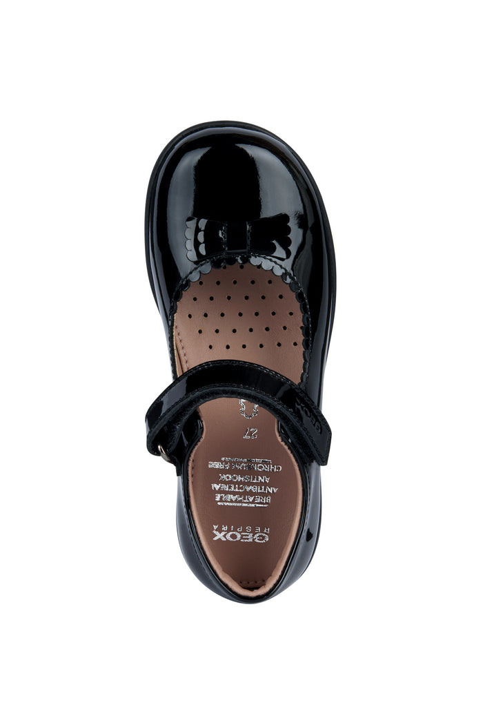 Geox School Shoes | Naimara Mary Jane | Black Patent