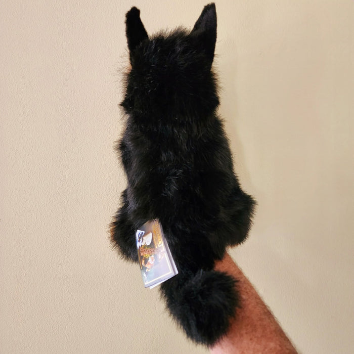 German Shepherd Dog Puppet by Hansa True to Life Look Plush Animal Learning Toy