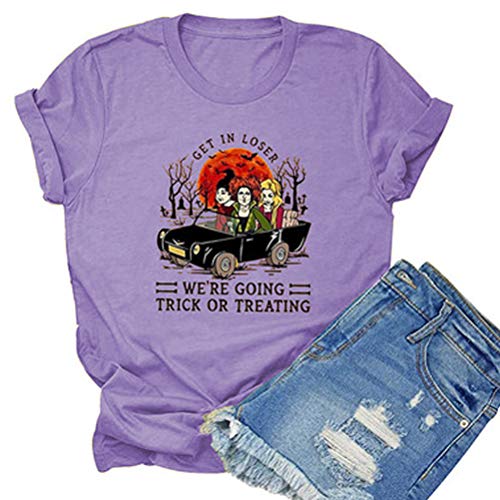 Get in Loser We're Going Trick or Treating T-Shirt for Women Hocus Pocus Shirt