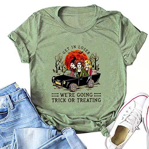 Get in Loser We're Going Trick or Treating T-Shirt for Women Hocus Pocus Shirt