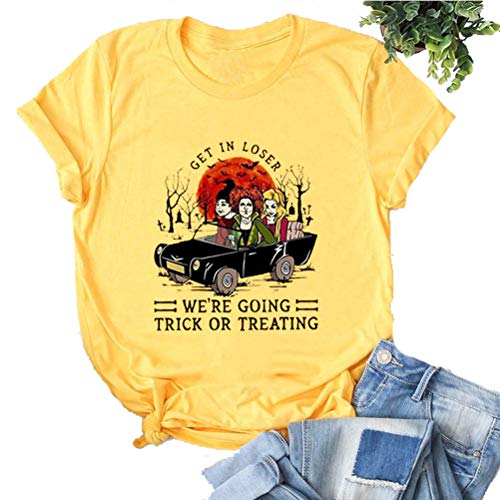 Get in Loser We're Going Trick or Treating T-Shirt for Women Hocus Pocus Shirt