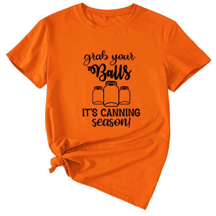 Orange (black font) / S