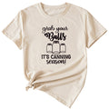 Giabyur Simple Letter Pattern Ladies Short Sleeve T-shirt