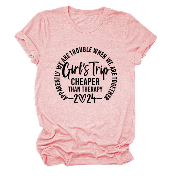 Pink (black font) / S