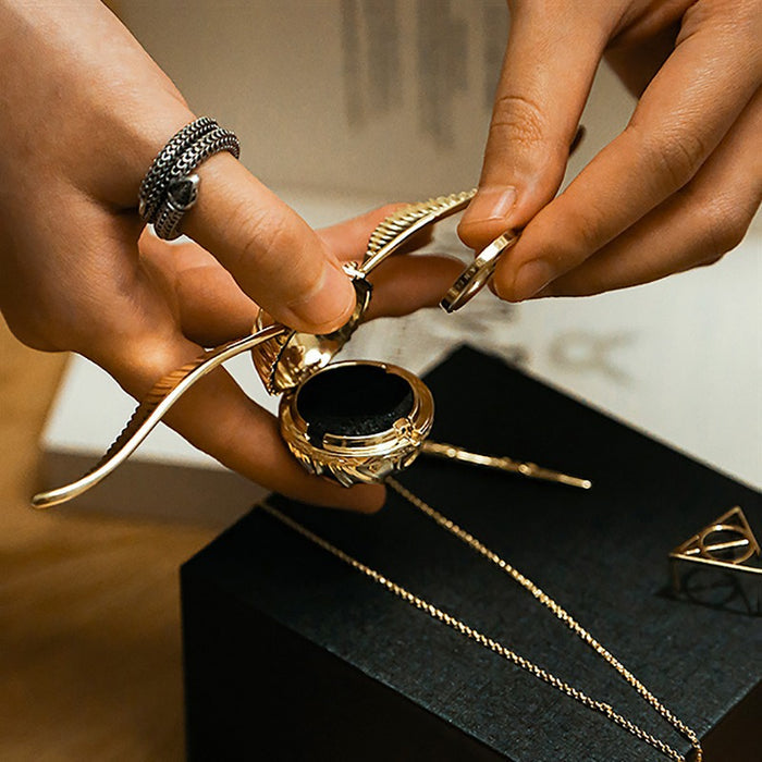 Golden Snitch Ring Box