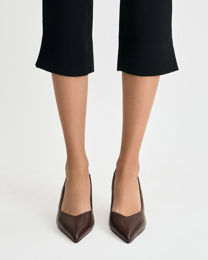 GRACIE LOW HEELS MERLOT LEATHER