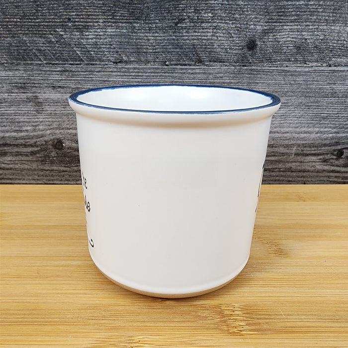 Graduation Saying Coffee Mug Embossed Ceramic Tea Cup Blue Sky Spectrum White