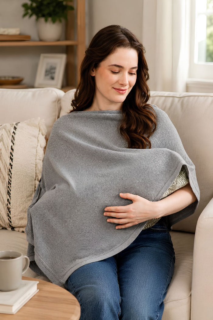 Graphite Grace Honeycomb Feeding & Nursing Cover