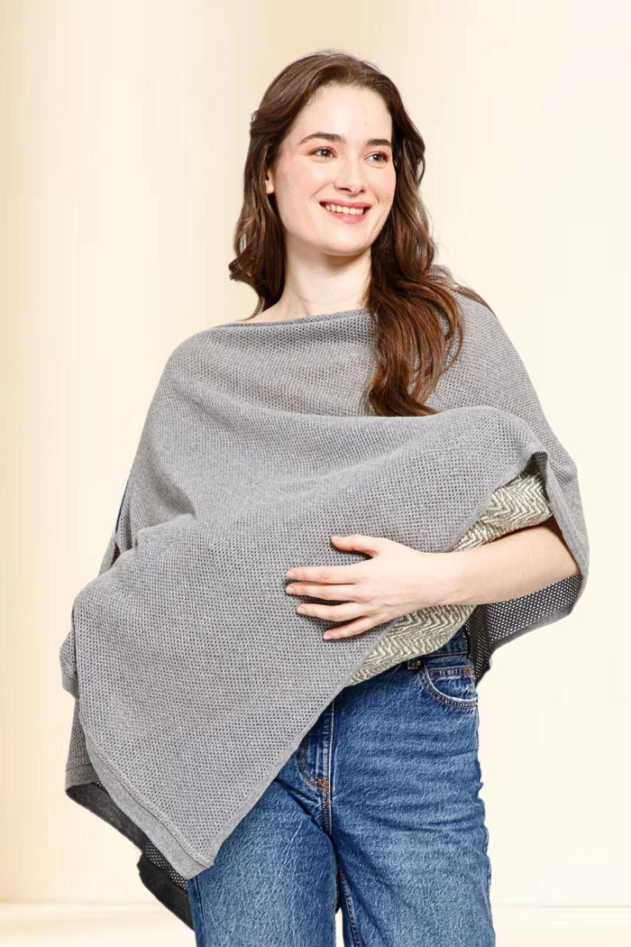 Graphite Grace Honeycomb Feeding & Nursing Cover - House Of Zelena™