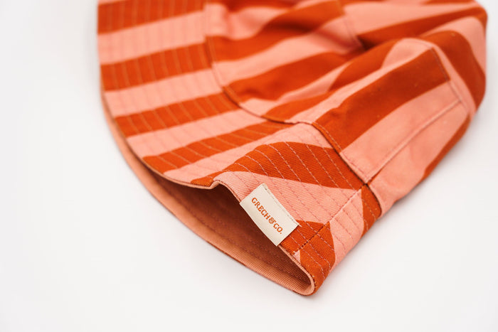 Grech and Co Bucket Hat | Reversible | Stripe Sunset