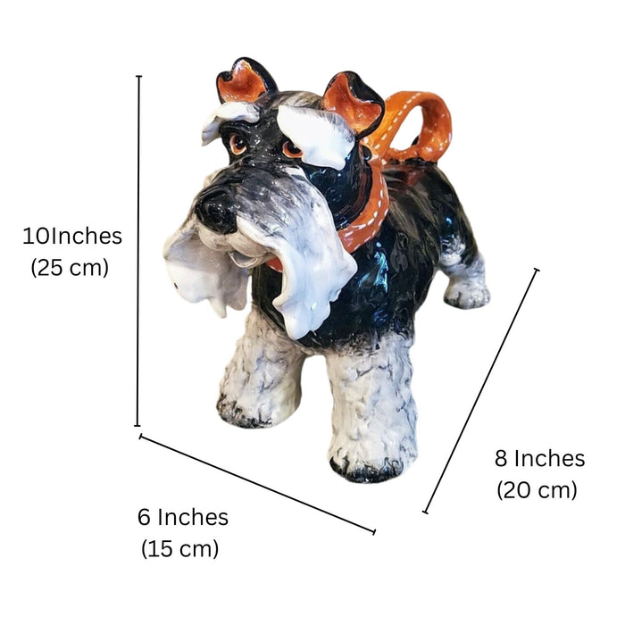 Grey Terrier Dog Teapot Ceramics Blue Sky Heather Goldminc Tea Pot Animal Decor