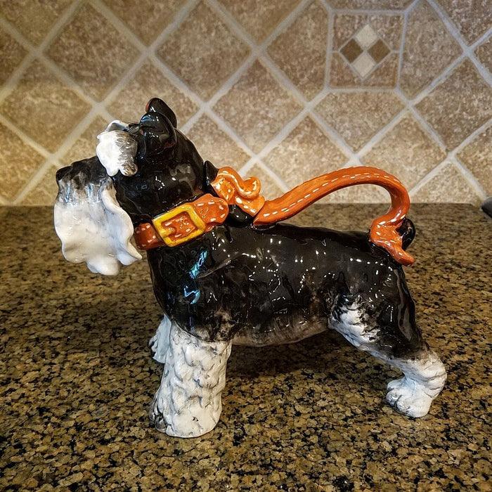 Grey Terrier Dog Teapot Ceramics Blue Sky Heather Goldminc Tea Pot Animal Decor