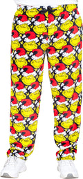 Grinch All Over Santa Hat Christmas Pajamas Lounge Pants
