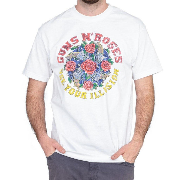 Guns n' Roses Use Your Illusion White T-Shirt-tvso