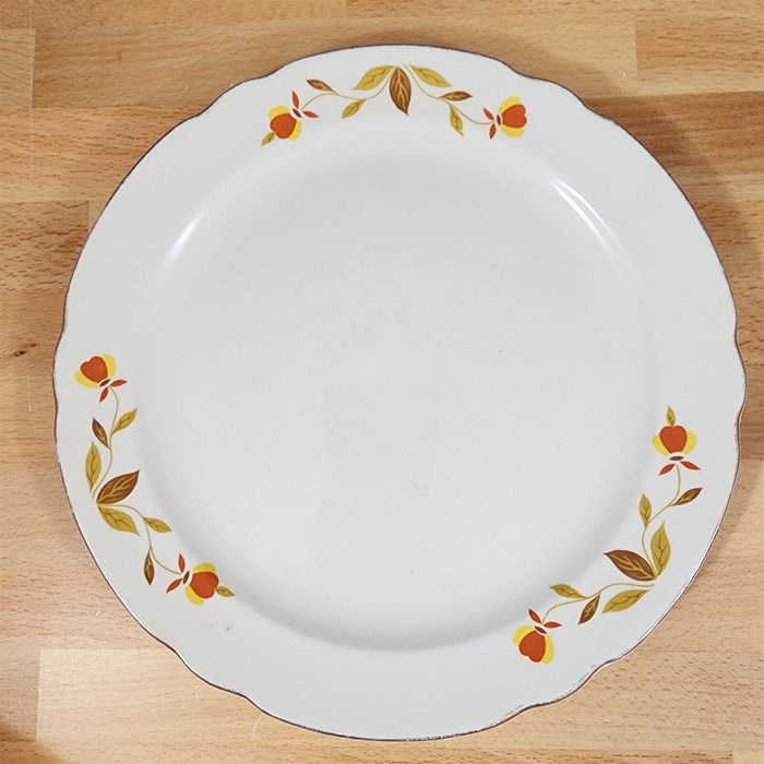 Hall Autumn Leaf Bread and Butter Plate Set of 3 USA Floral Dinnerware 6"