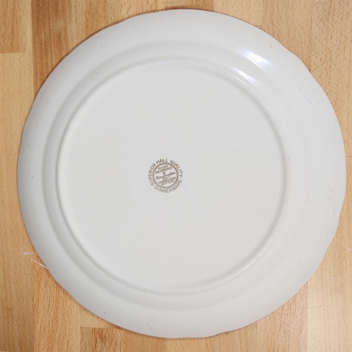 Hall Autumn Leaf Bread and Butter Plate Set of 4 USA Floral Dinnerware 6"