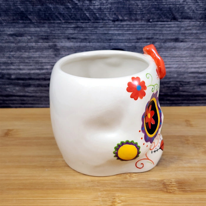 Halloween Day of the Dead Skull Coffee Mug Tea Cup Blue Sky Heather Goldminc