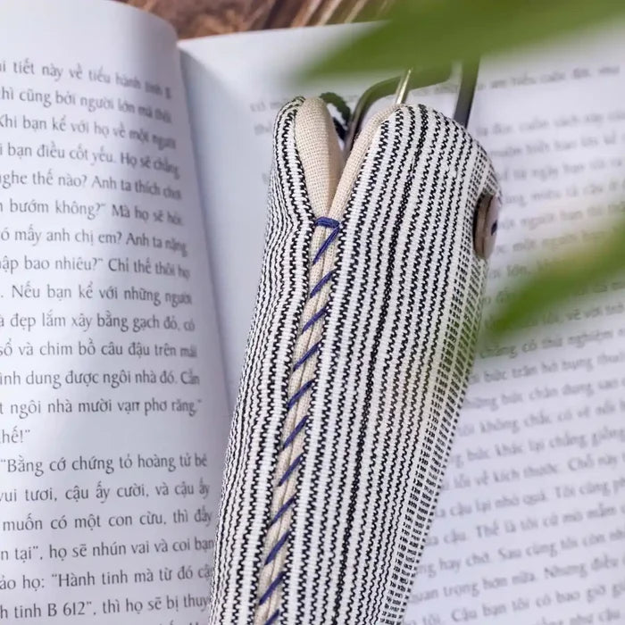 Vindigo striped phone case with phone partially inserted