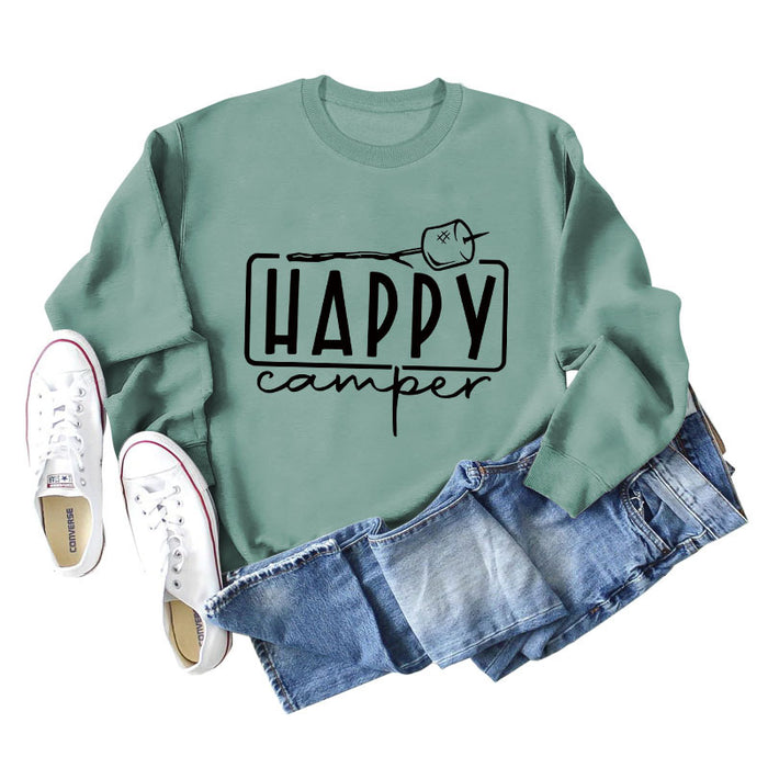 Light green hoodie (black font) / S