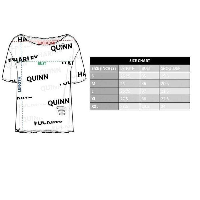 Harley Quinn Birds of Prey Cosplay Distressed T-Shirt-tvso