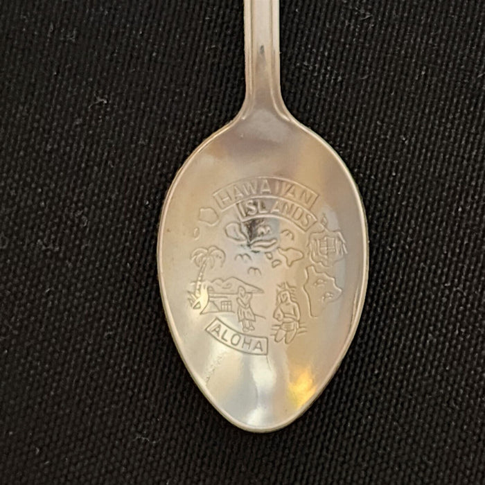 Hawaii Honolulu State Collectible Travel Souvenir Spoon 4.5" Engraved Islands