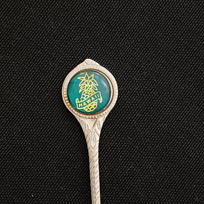 Hawaii State Collectible Travel Souvenir Spoon Pineapple Engraved with Islands