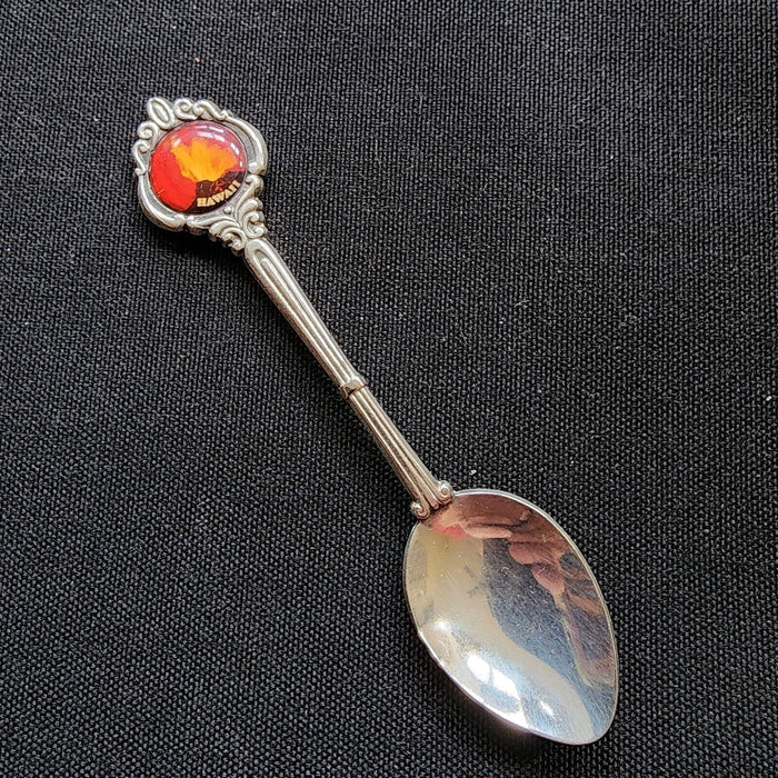 Hawaiian State Collectible Travel Souvenir Spoon 4.5" Kilauea Volcano Erupting