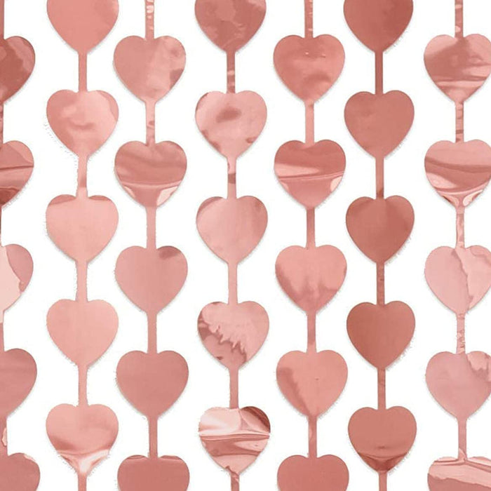 Heart-shaped Foil Curtain