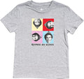 Heather Grey Squares Juniors T-Shirt Tee - TVStoreOnline