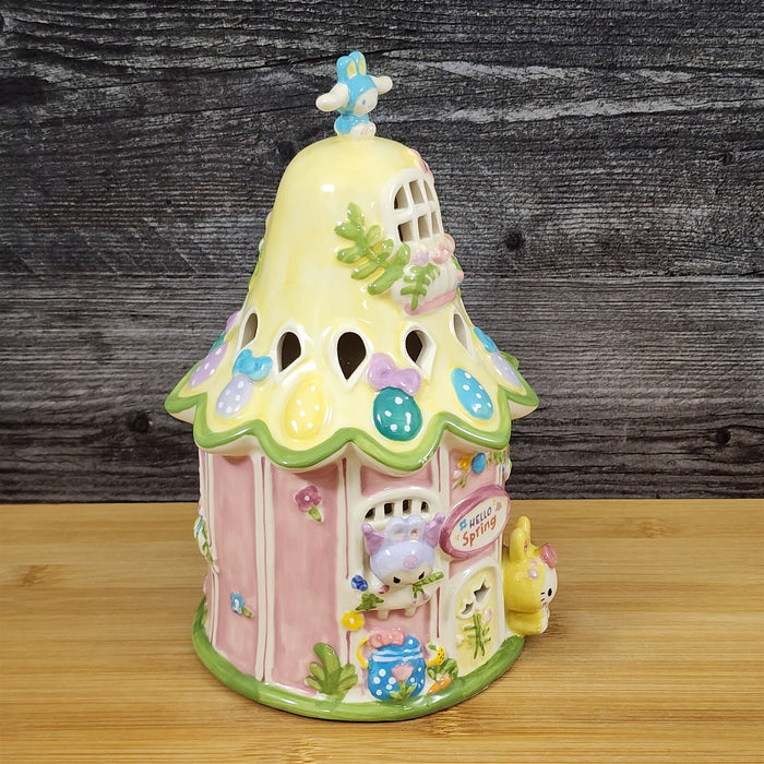 Hello Kitty & Friends Easter Candle House Ceramic Tea light Blue Sky Goldminc