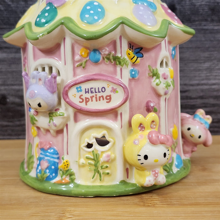Hello Kitty & Friends Easter Candle House Ceramic Tea light Blue Sky Goldminc