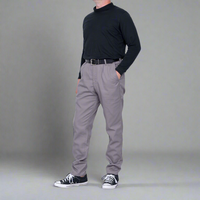 High Rise Chino - Grey