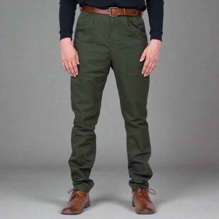 High Rise Chino - Olive