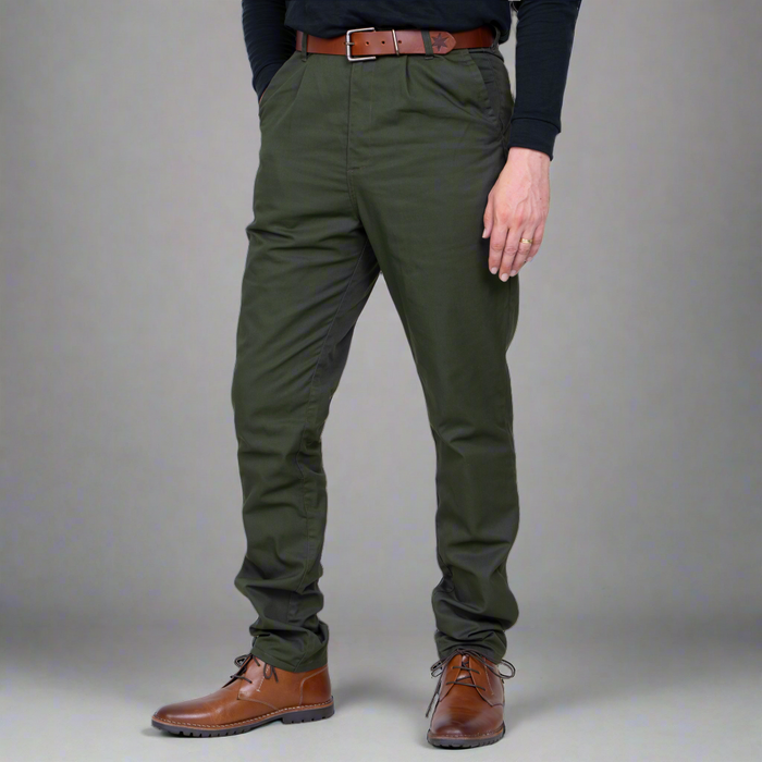 High Rise Chino - Olive