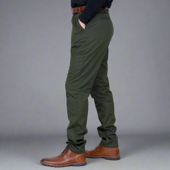 High Rise Chino - Olive